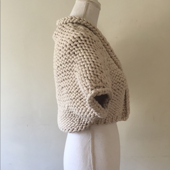 SOLDBrunello Cucinelli Cream woven cardigan jacket - Picture 2 of 5